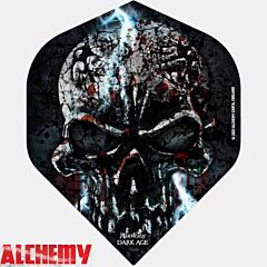 ALCHEMY / Dart Flights / NO2 / Black Lightning Skull / pikado perice PIKADO.shop®1