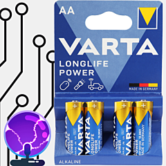 Alkalne baterije VARTA - Longlife Power AA LR6 PIKADO.shop®1