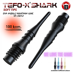 Plastične pikado konice BULL'S "Tefo-X® Shark" 6mm - 2BA (100 kom) PIKADO.shop®7