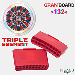 Segment za pikado tarčo GRANBOARD "Triple -Red" 2 kom PIKADO.shop®1