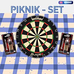 Tarča za pikado iz sisala WINMAU / Blade 6 / Piknik set PIKADO.shop®1