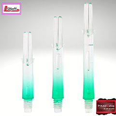 Trupi za pikado puščice L-style "Two Tone Lock Straight" Clear-Green PIKADO.shop®1