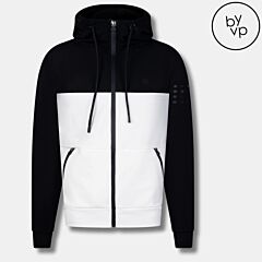 ZIP Hoodie / By VP / Padel Collection / Men / Black - White PIKADO.shop®1