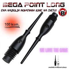 Plastične pikado konice BULL'S "Mega Point Long" 6mm - 2BA (100 kom) PIKADO.shop®6