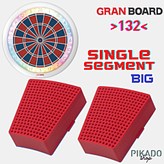 Segment za pikado tarčo GRANBOARD "Single - Square" Red 2 kom PIKADO.shop®1